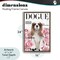 Stupell Industries Funny Floral Dog Magazine Floating Frame, design by Sasha